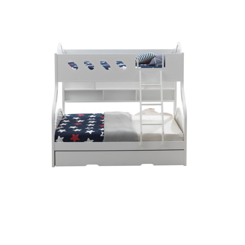 ACME Grover - Twin Over Full Bunk Bed - White | Meri Furniture
