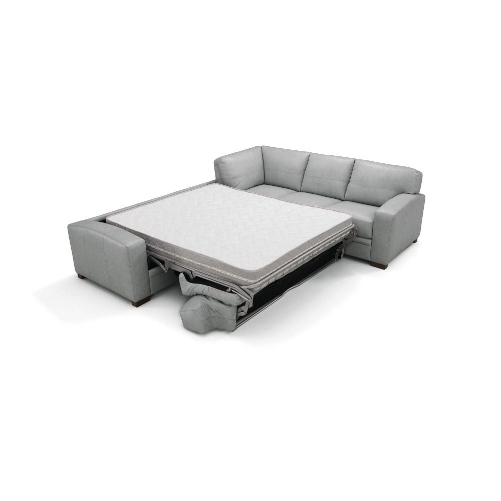 ACME Goma - Sectional Sofa With Sleeper - Light Gray | Meri Furniture