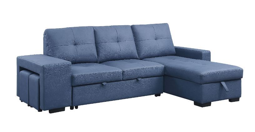 ACME Strophios - Futon - Blue Fabric | Meri Furniture