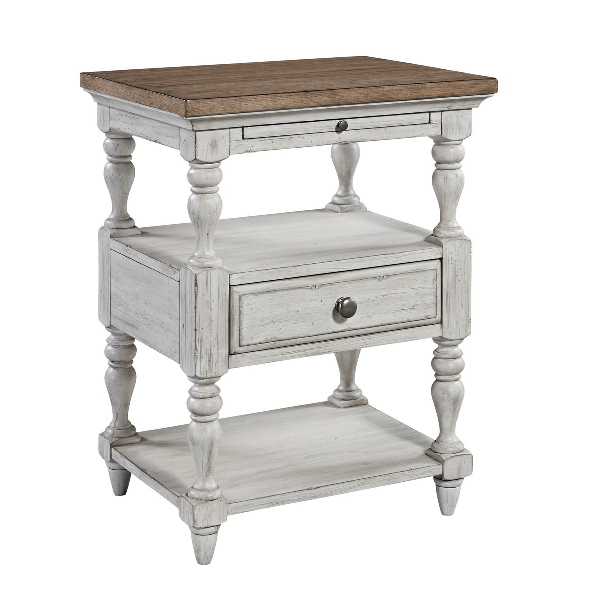 Liberty Furniture Farmhouse Reimagined - 1 Drawer Nightstand - White | Meri Furniture