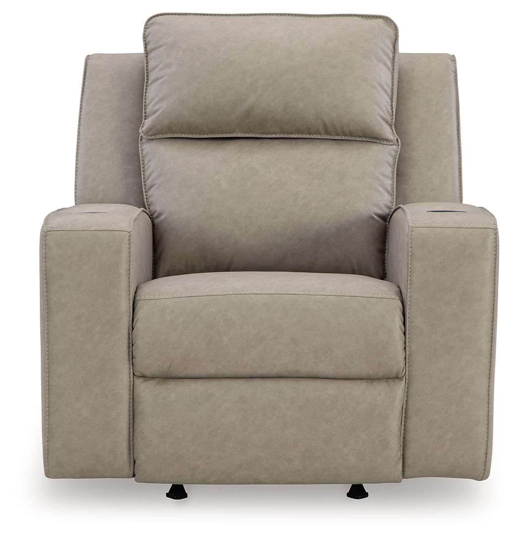 Signature Design by Ashley® Lavenhorne - Pebble - Rocker Recliner | Meri Furniture