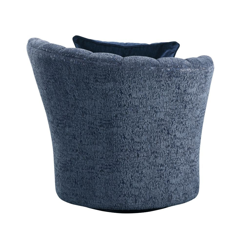 ACME Kaffir - Chair - Blue Fabric | Meri Furniture