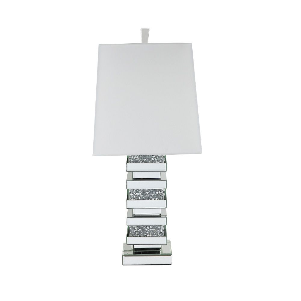 ACME Noralie - Table Lamp - Pearl Silver - Glass | Meri Furniture