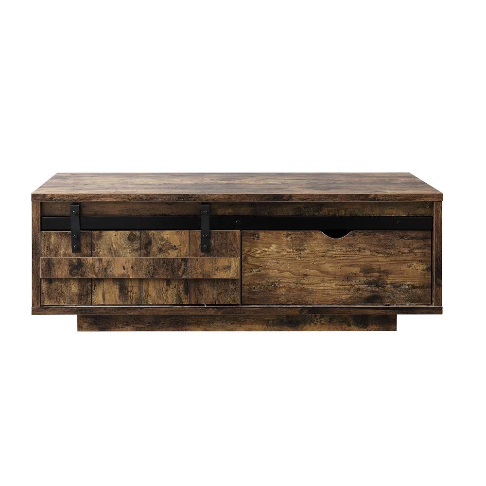 ACME Bellarosa - Coffee Table - Rustic Oak Finish | Meri Furniture