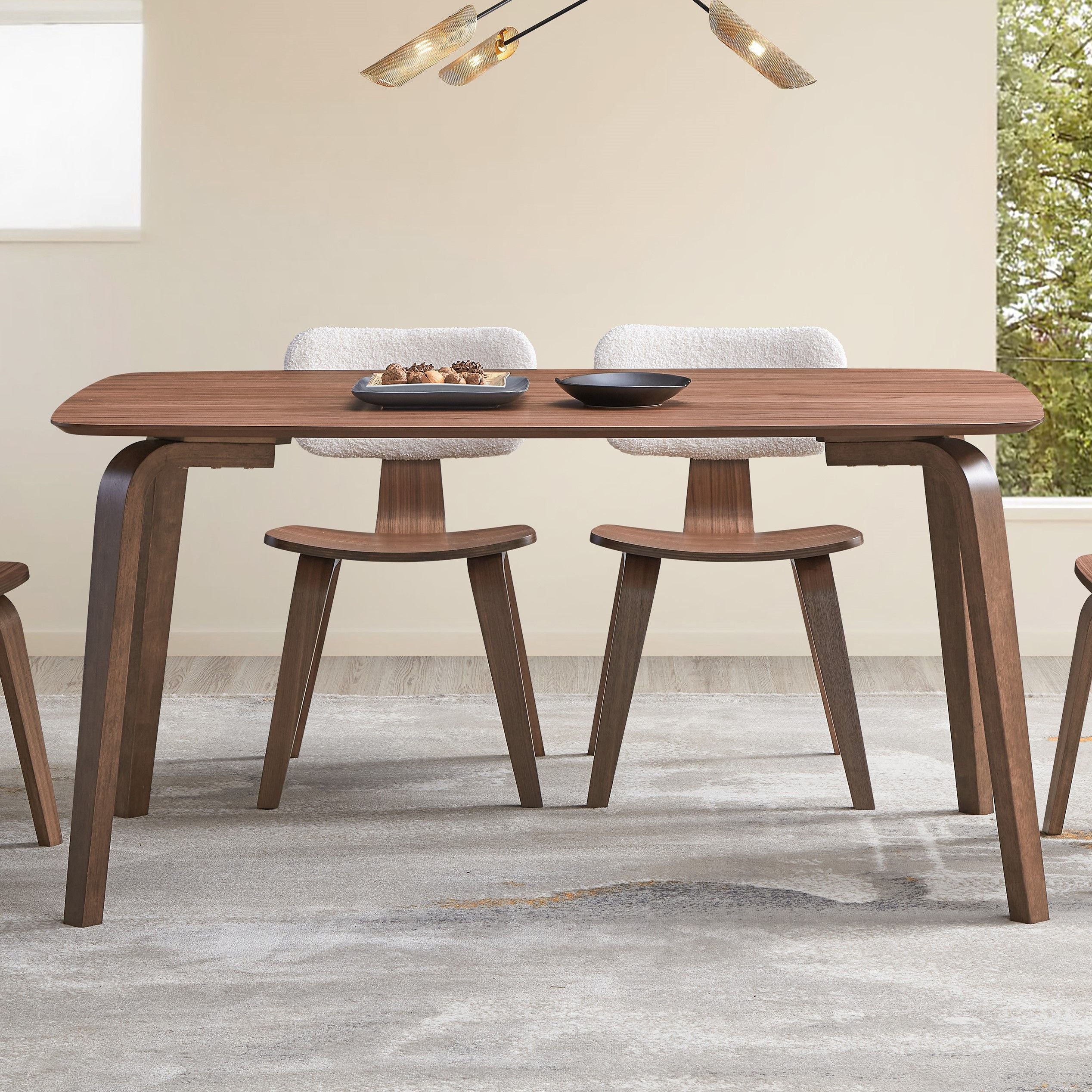 ACME Casson - Dining Table - Walnut | Meri Furniture