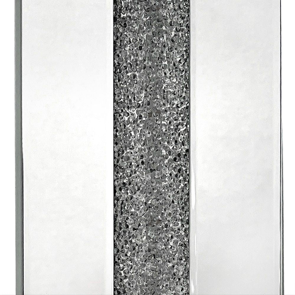 ACME Noralie - Table Lamp - Mirrored & Faux Stones - 32" | Meri Furniture