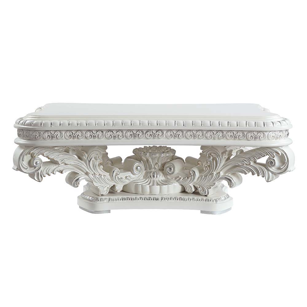 ACME Vanaheim - Coffee Table - Antique White Finish | Meri Furniture