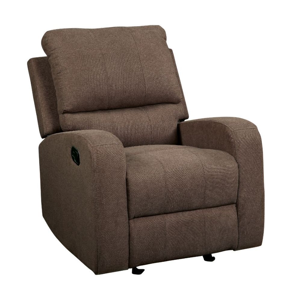 ACME Livino - Recliner - Brown Fabric | Meri Furniture
