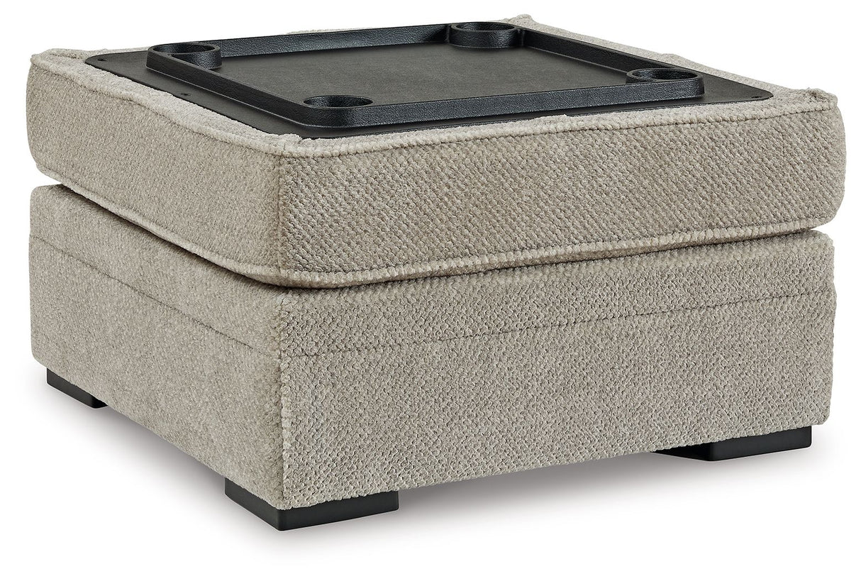 Benchcraft® Calnita - Sisal - Ottoman With Storage | Meri Furniture