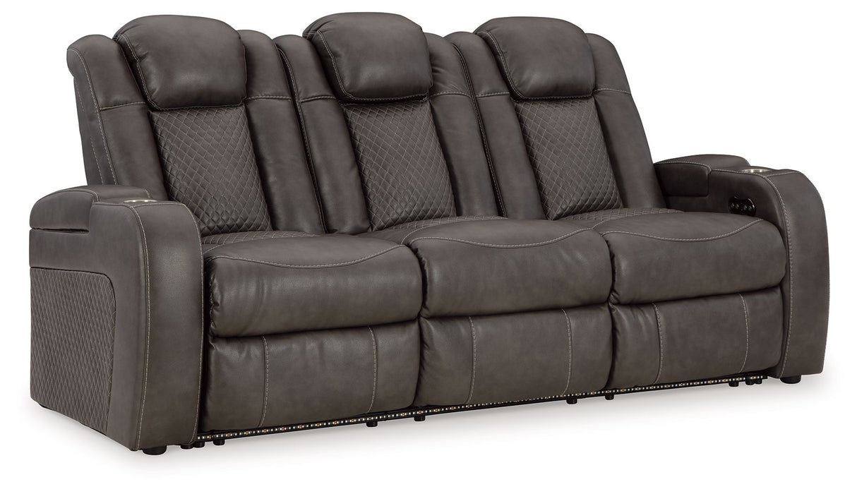 Signature Design by Ashley® Fyne-dyme - Power Reclining Sofa With Adj Headrest | Meri Furniture