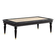 ACME Tayden - Coffee Table - Marble Top & Black Finish | Meri Furniture