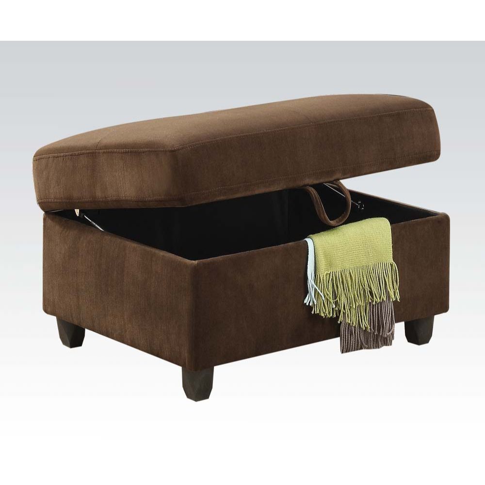 ACME Belville - Ottoman w/Storage | Meri Furniture