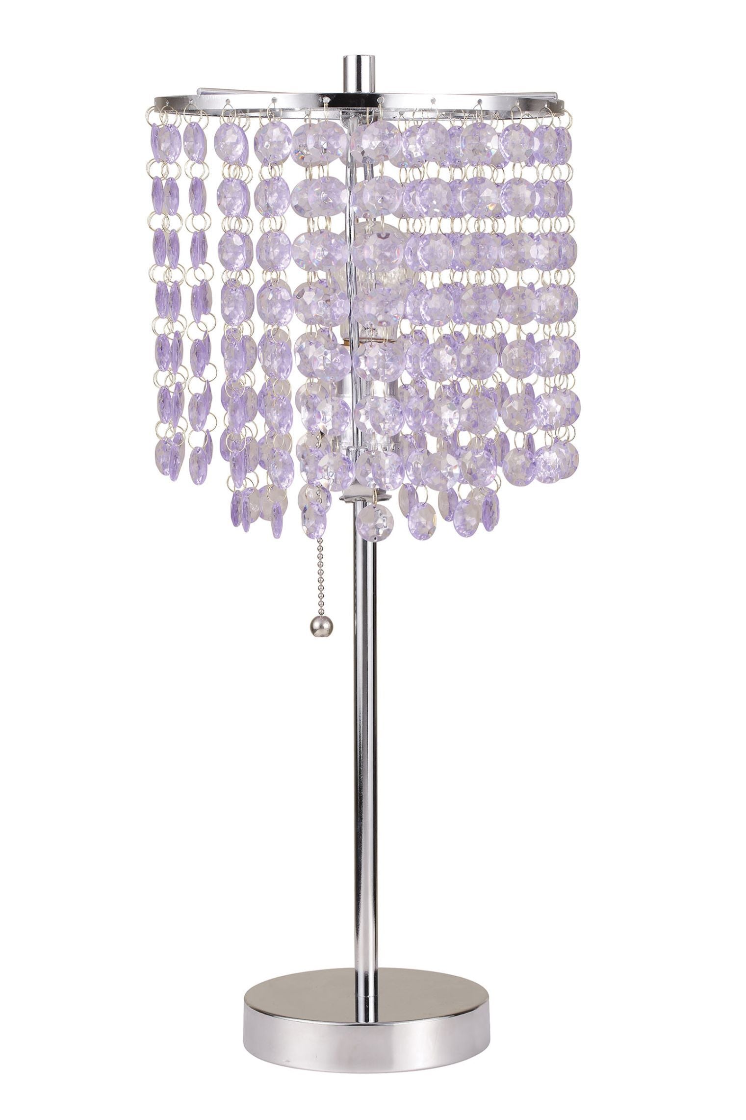 ACME Vicka - Table Lamp (Set of 2) - Brushed Silver | Meri Furniture