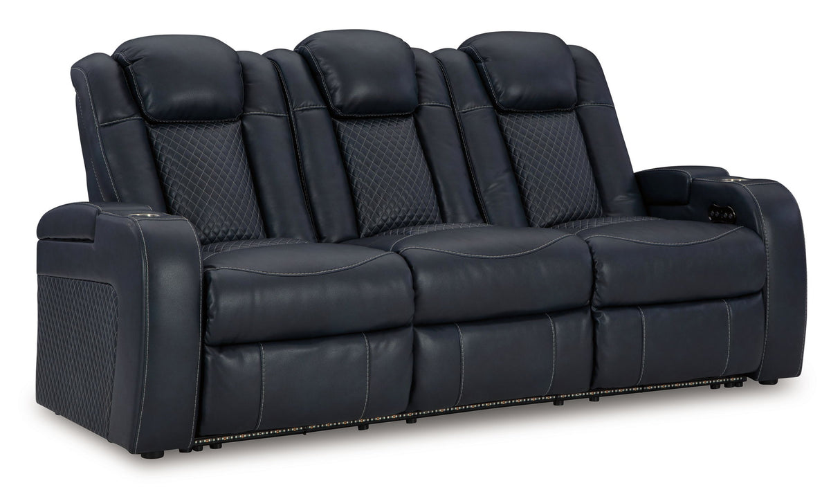 Signature Design by Ashley® Fyne-dyme - Power Reclining Sofa With Adj Headrest | Meri Furniture