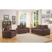 ACME Platinum III - Loveseat - Chocolate Fabric | Meri Furniture