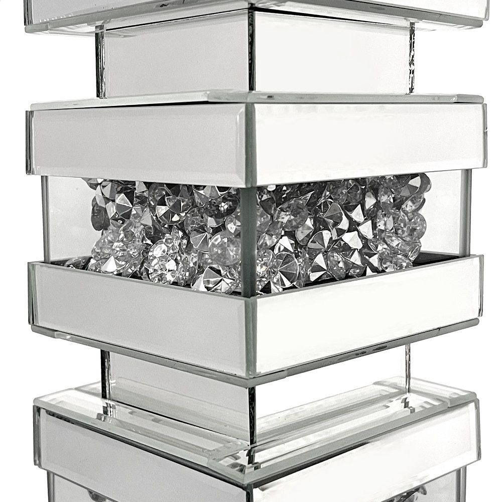 ACME Noralie - Table Lamp - Pearl Silver - Glass | Meri Furniture
