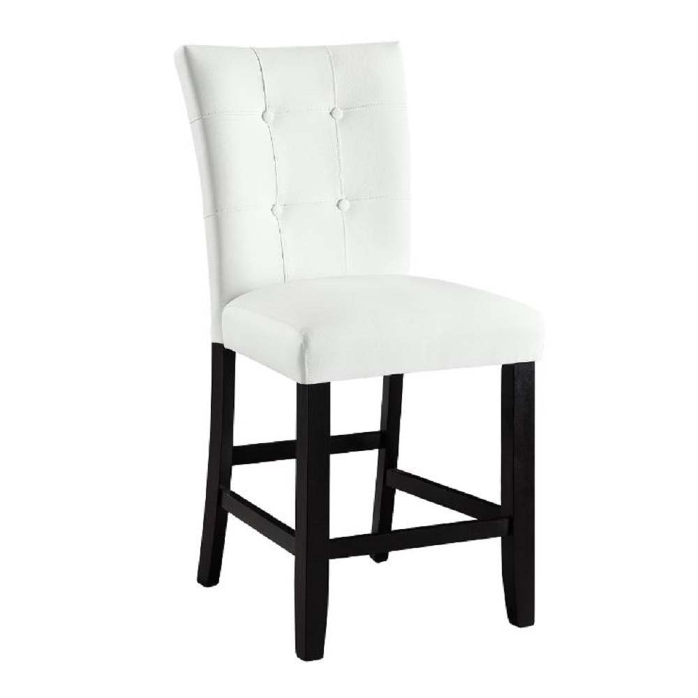 ACME Sandoval - Side Chair (Set of 2) - Beige PU & Champagne Finish | Meri Furniture