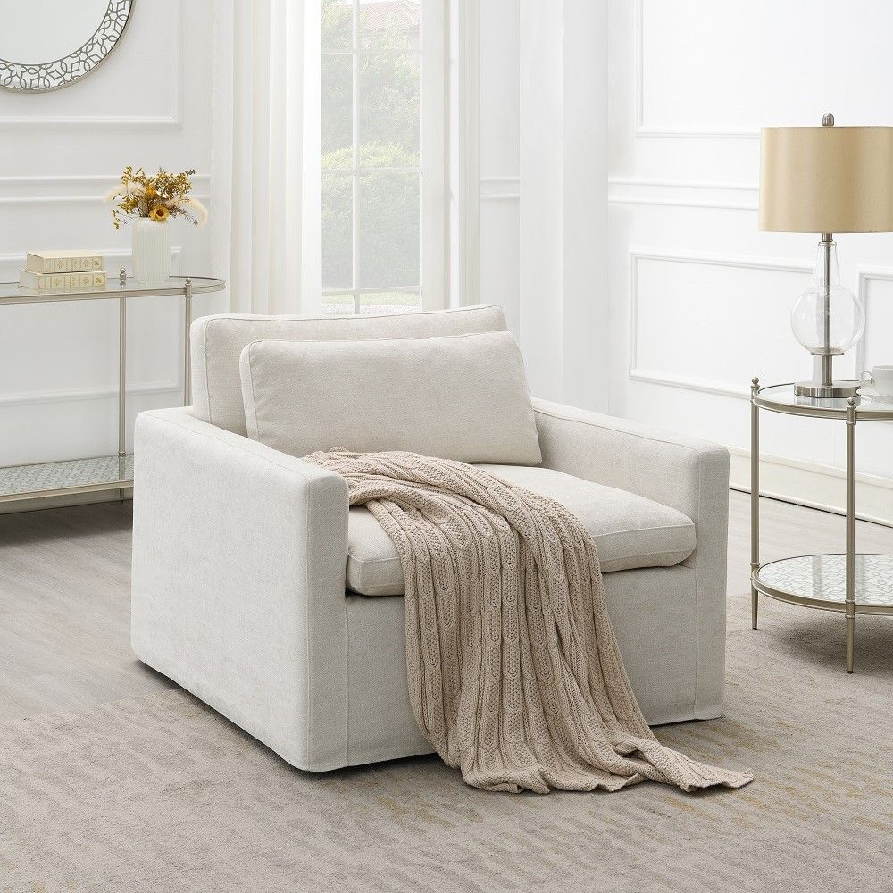 ACME Frederick - Swivel Chair With Pillow | Meri Furniture