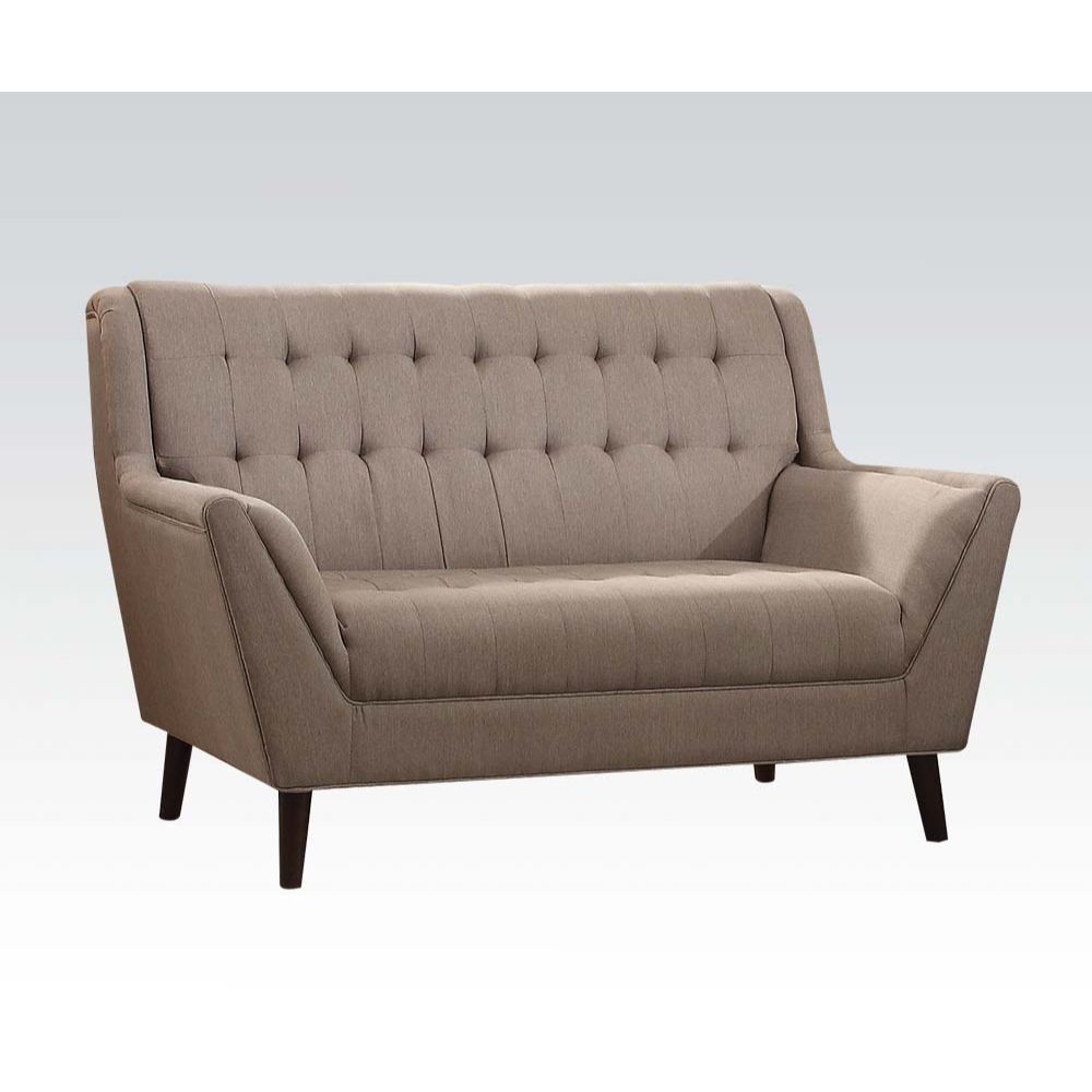ACME Watonga - Loveseat - Light Brown Linen | Meri Furniture