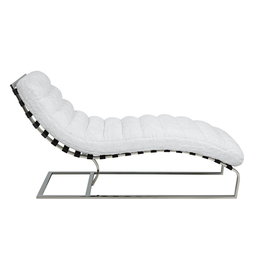 ACME Qortini - Chaise | Meri Furniture