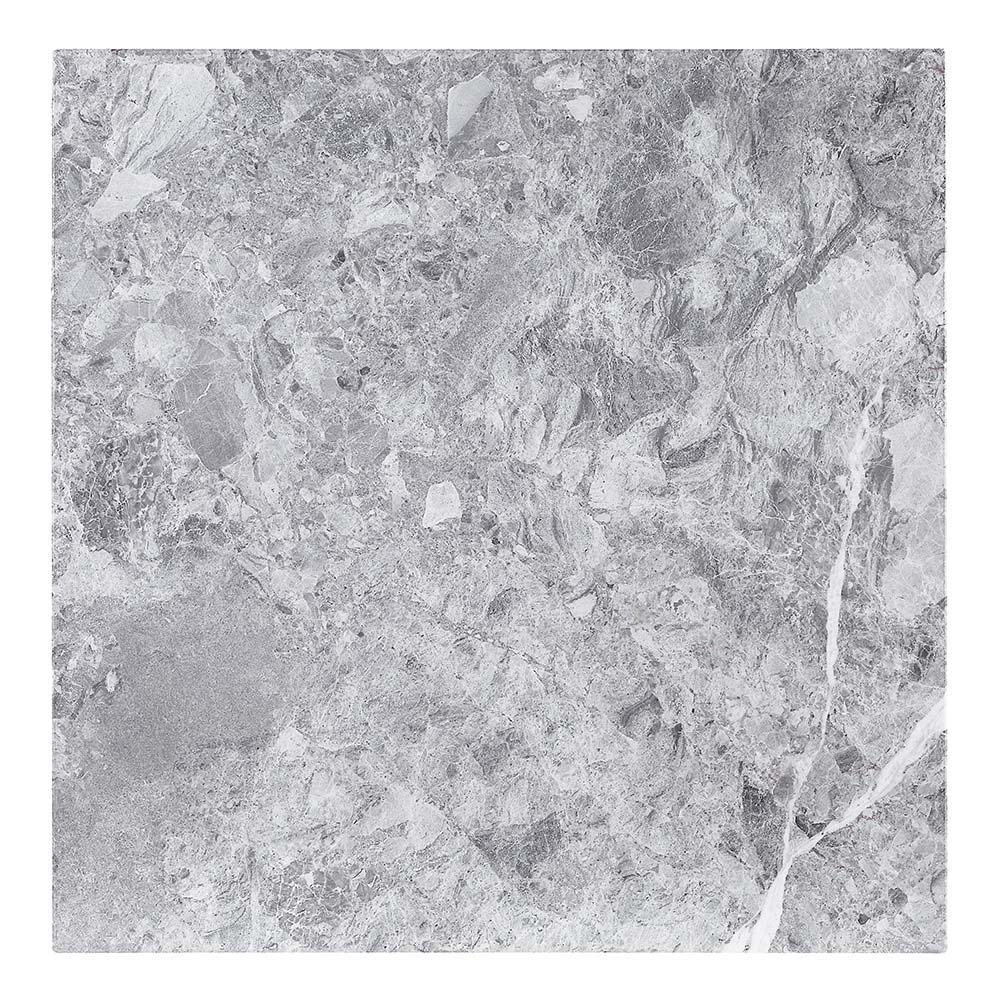 ACME Hussein - Counter Height Table With Marble Top - Marble & Black Finish | Meri Furniture