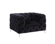 ACME Phifina - Chair - Black Velvet | Meri Furniture