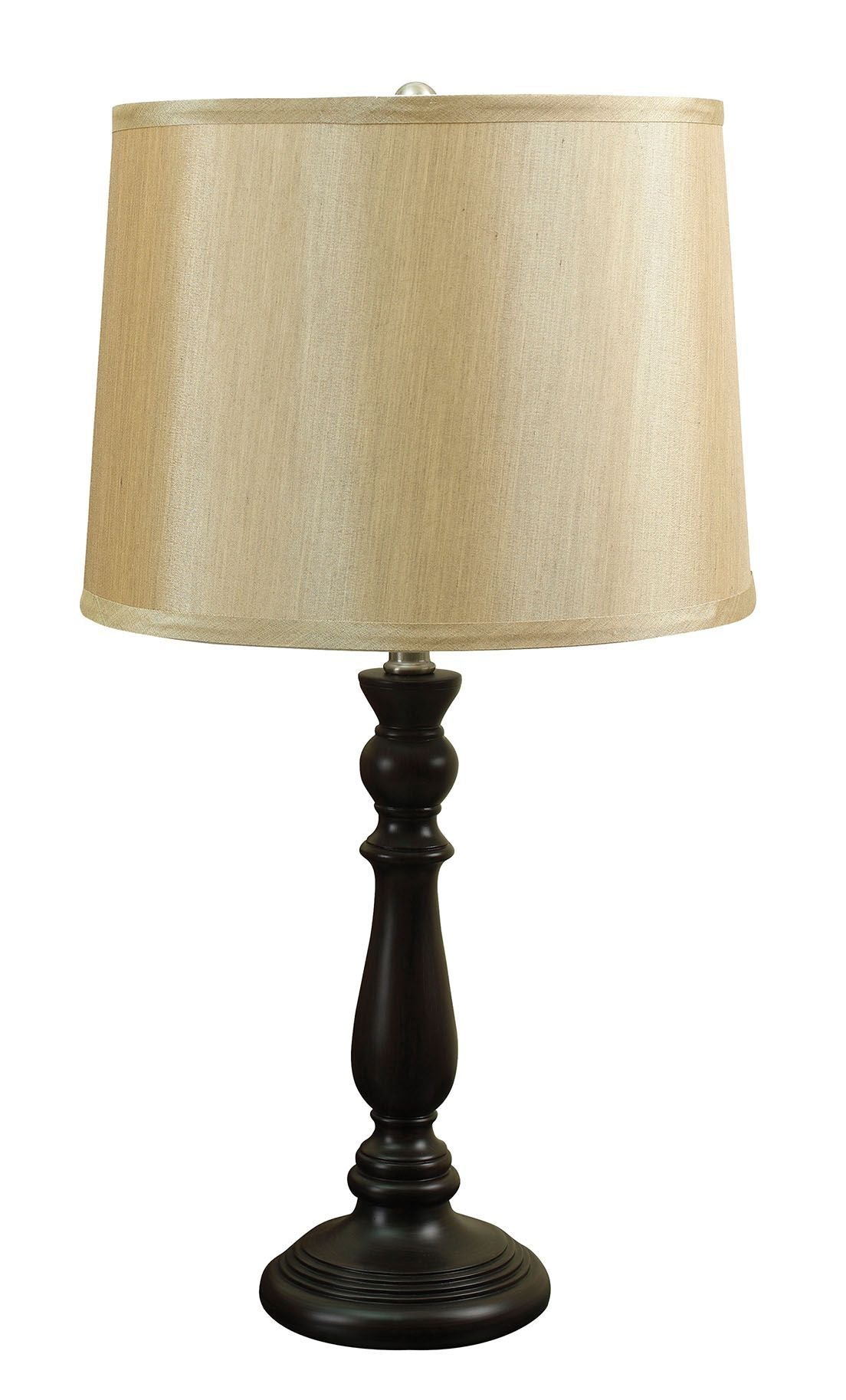 ACME Baylee - Table Lamp (Set of 2) - Gold Shade, Espresso | Meri Furniture