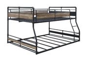 ACME Cordelia - Bunk Bed - Antique Oak, Sandy Black & Dark Bronze Hand-Brushed Finish | Meri Furniture