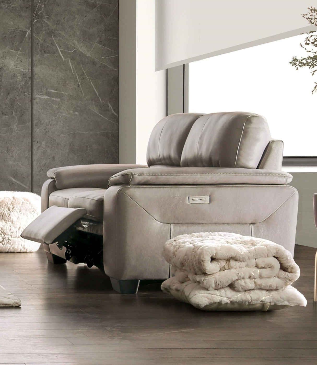 Furniture of America Balderico - Power Loveseat | Meri Furniture