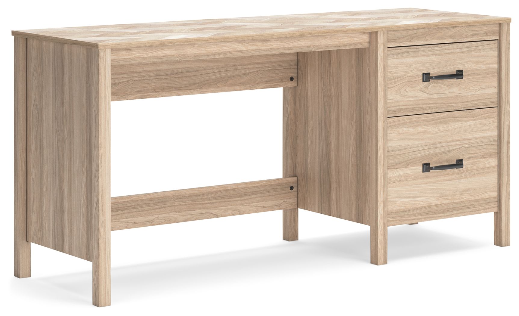 Signature Design by Ashley® Battelle - Tan - Home Office Desk | Meri Furniture