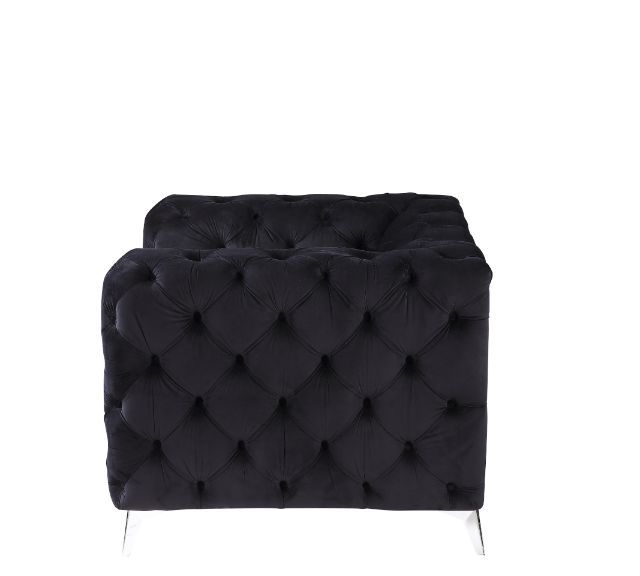 ACME Phifina - Chair - Black Velvet | Meri Furniture