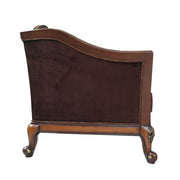 ACME Beredei - Chair - Fabric & Antique Oak | Meri Furniture