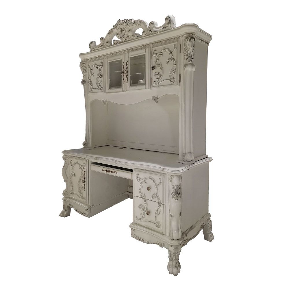 ACME Dresden - Computer Desk & Hutch - Beige | Meri Furniture