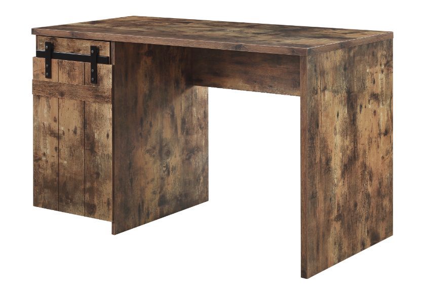 ACME Bellarose - Writing Desk - Rustic Oak Finish | Meri Furniture