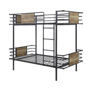 ACME Deliz - Twin Over Twin Bunk Bed - Gunmetal | Meri Furniture
