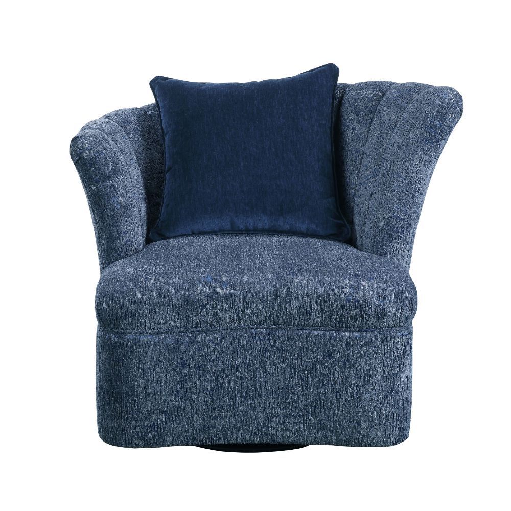 ACME Kaffir - Chair - Blue Fabric | Meri Furniture