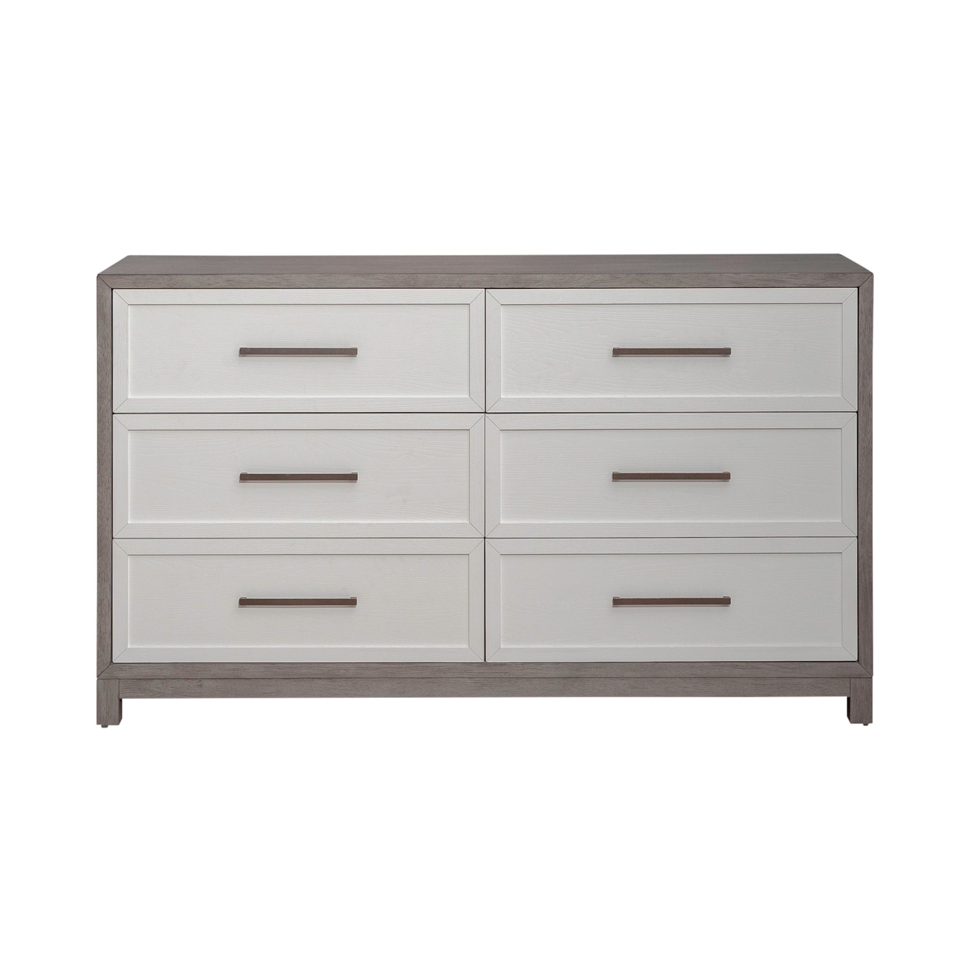 Liberty Furniture Palmetto Heights - 6 Drawer Dresser - White | Meri Furniture