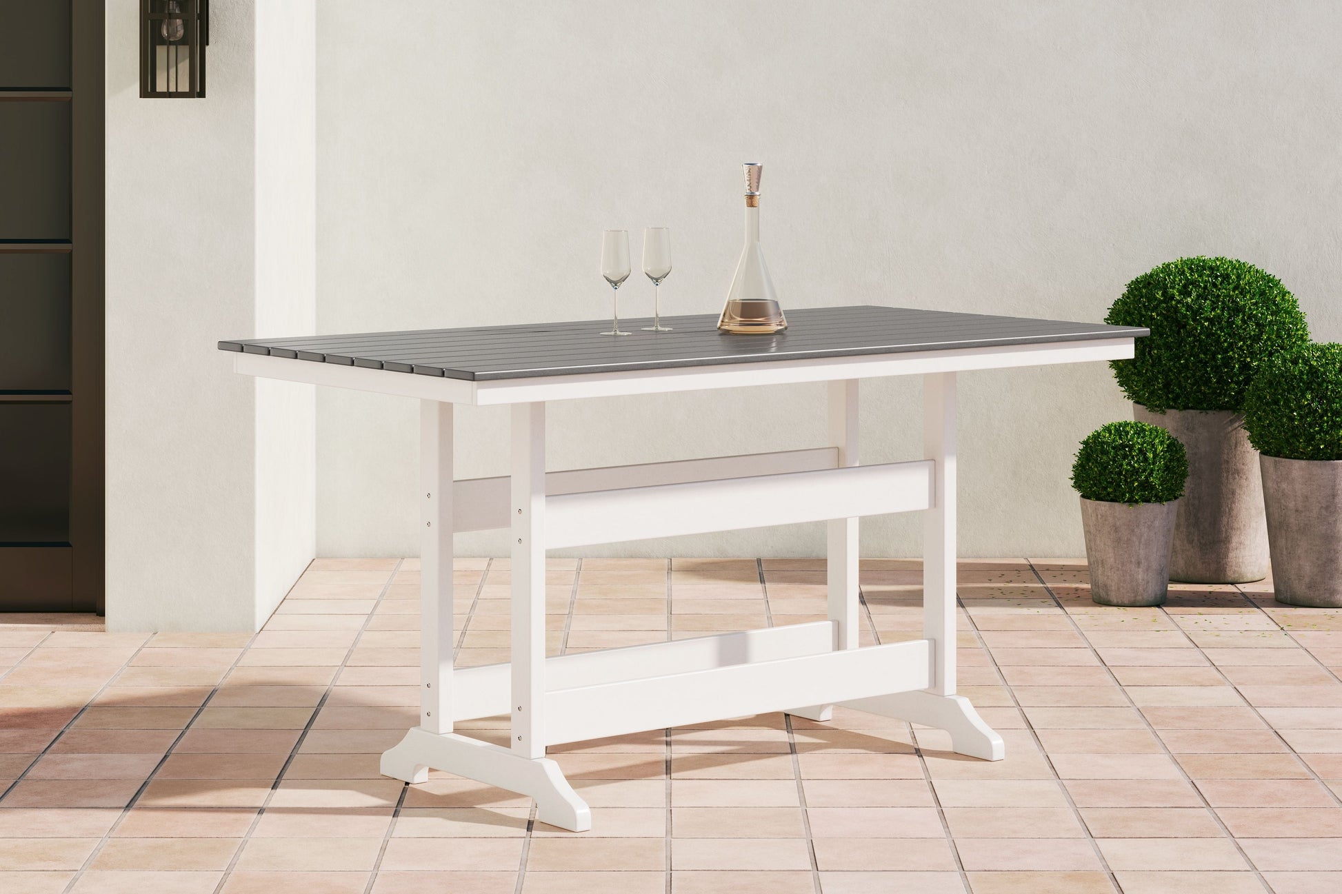 Signature Design by Ashley® Transville - Counter Table W/Umb Opt | Meri Furniture
