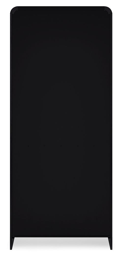 Signature Design by Ashley® Rowanbeck - Black - Large Bookcase | Meri Furniture