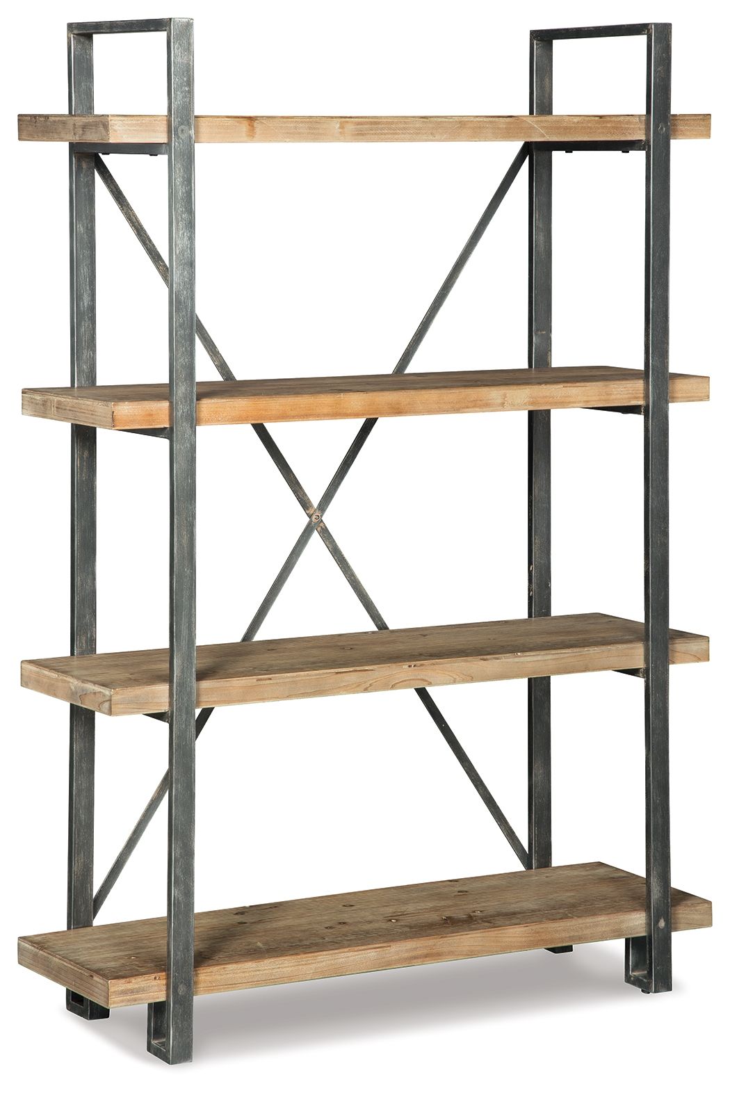 Ashley Furniture Forestmin - Brown / Black - Bookcase | Meri Furniture