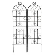 Metal Garden Rustproof Trellis For Climbing Plants Outdoor Flower Support