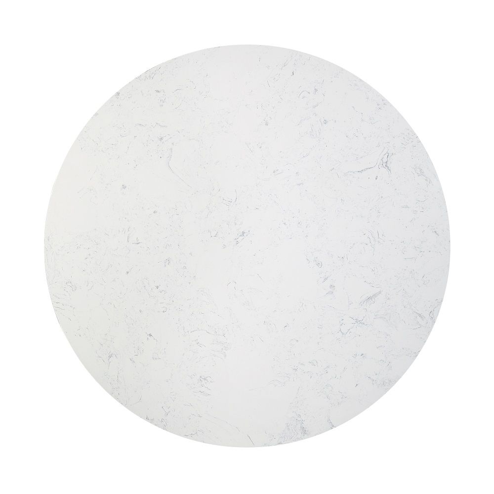 ACME Jaramillo - Round Dining Table With Engineered Marble Top - Black | Meri Furniture