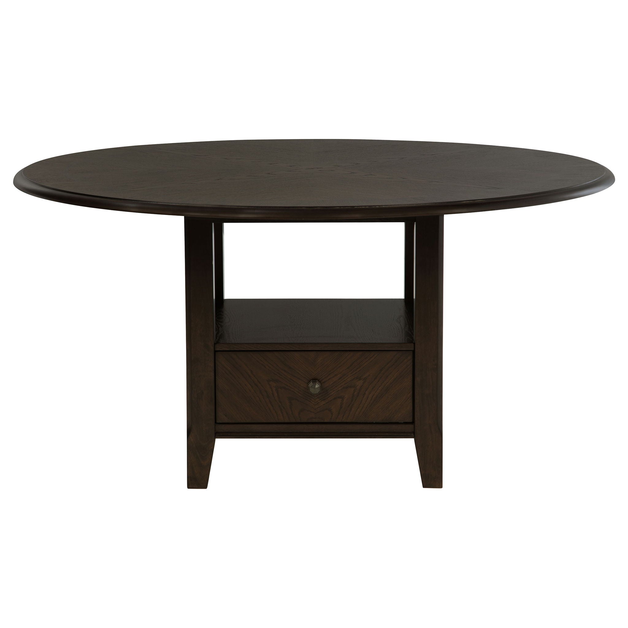 Fulton - 5 Piece Dining Table Set With Upholstered Chairs - Dark Brown