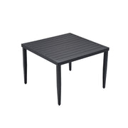 Outdoor Patio Dining Table With Tapered Feet & Umbrella Hole