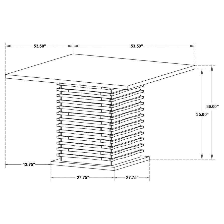 Coaster Fine Furniture Stanton - Square Counter Height Dining Table Set | Meri Furniture