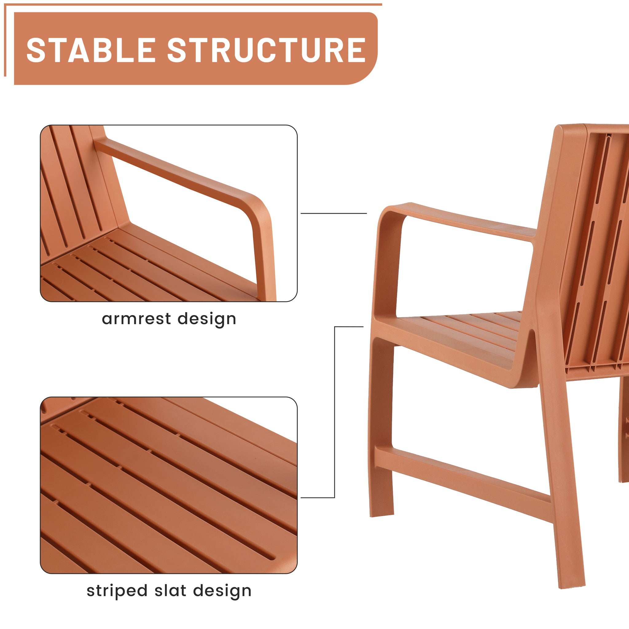 1 Piece Indoor / Outdoor 3 Seater Sofa, UV-Resistant, Waterproof And Durable