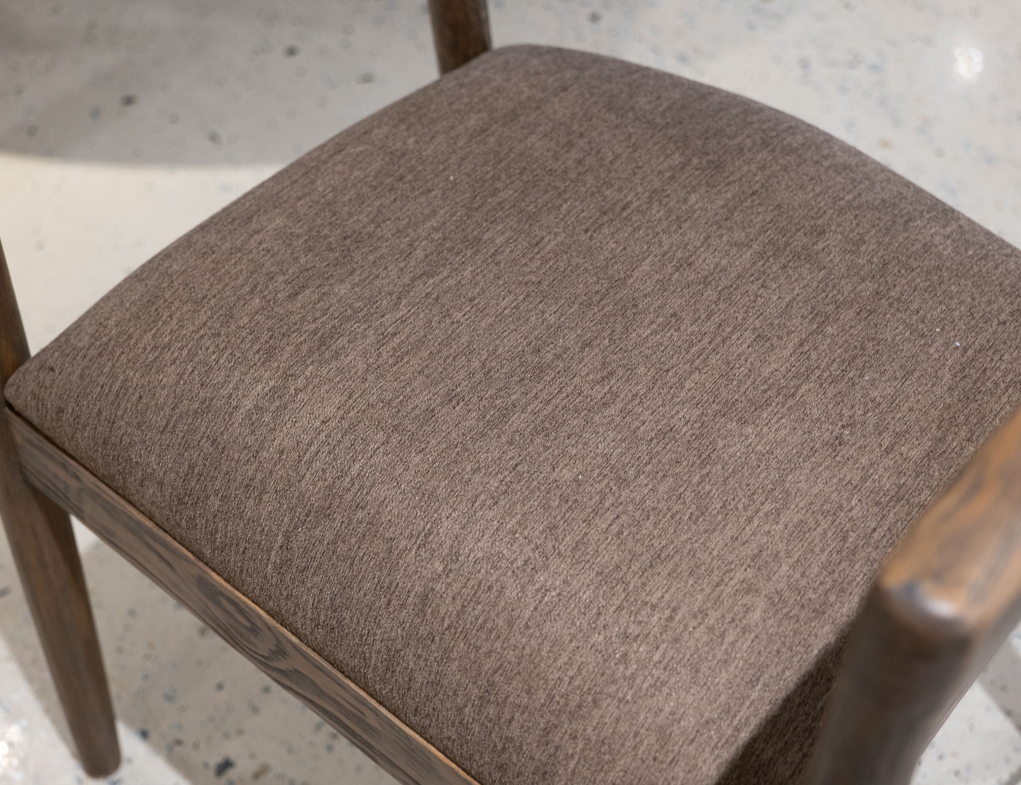 Natural Teca - Wooden Armchair - Quartersawn Oak / Marooned Brown