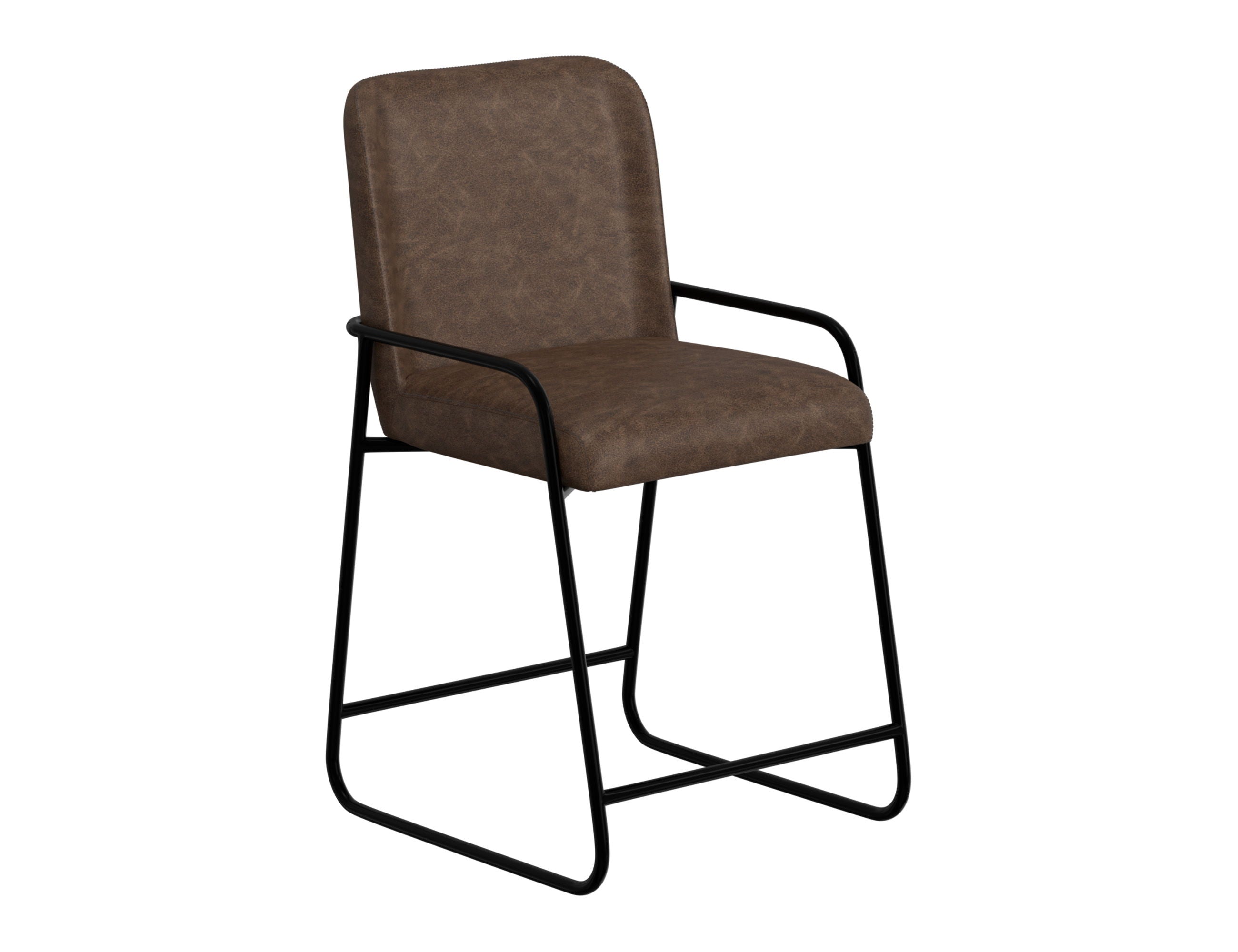 International Furniture Direct Comala - PU Bar Stool - Chocolate Brown | Meri Furniture