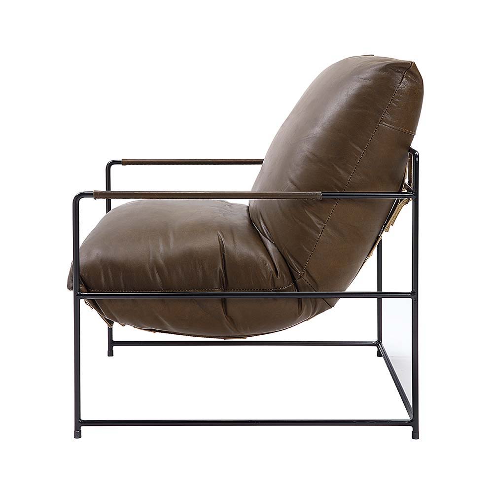 ACME Oralia - Accent Chair - Saturn Top Grain Leather | Meri Furniture