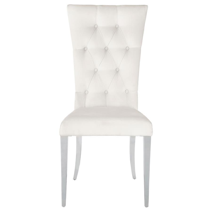 Coaster Fine Furniture Kerwin - Velvet Upholstered Dining Side Chair (Set of 2) | Meri Furniture